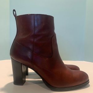 Cole Haan brown leather ankle boots